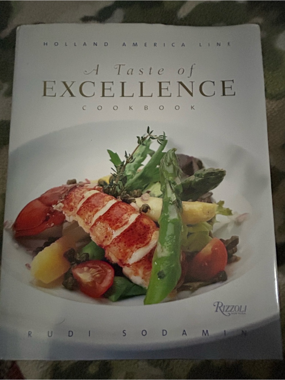 Vintage 2006-Taste of Excellence Cookbook by Holland America Line White & Gold